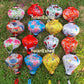 Set 16 pcs of 22cm Vietnam silk lantern on flower fabric for wedding party decoration garden decor Lanterns for restaurant decor Yard decor