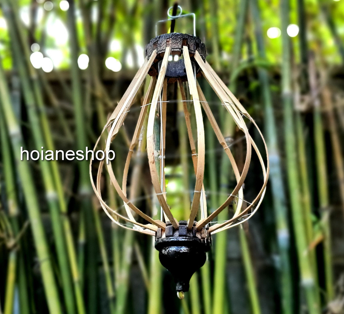 Set 2 pcs of 35cm bamboo frame for Hoi An silk lanterns. Home decorating. Garden decorating