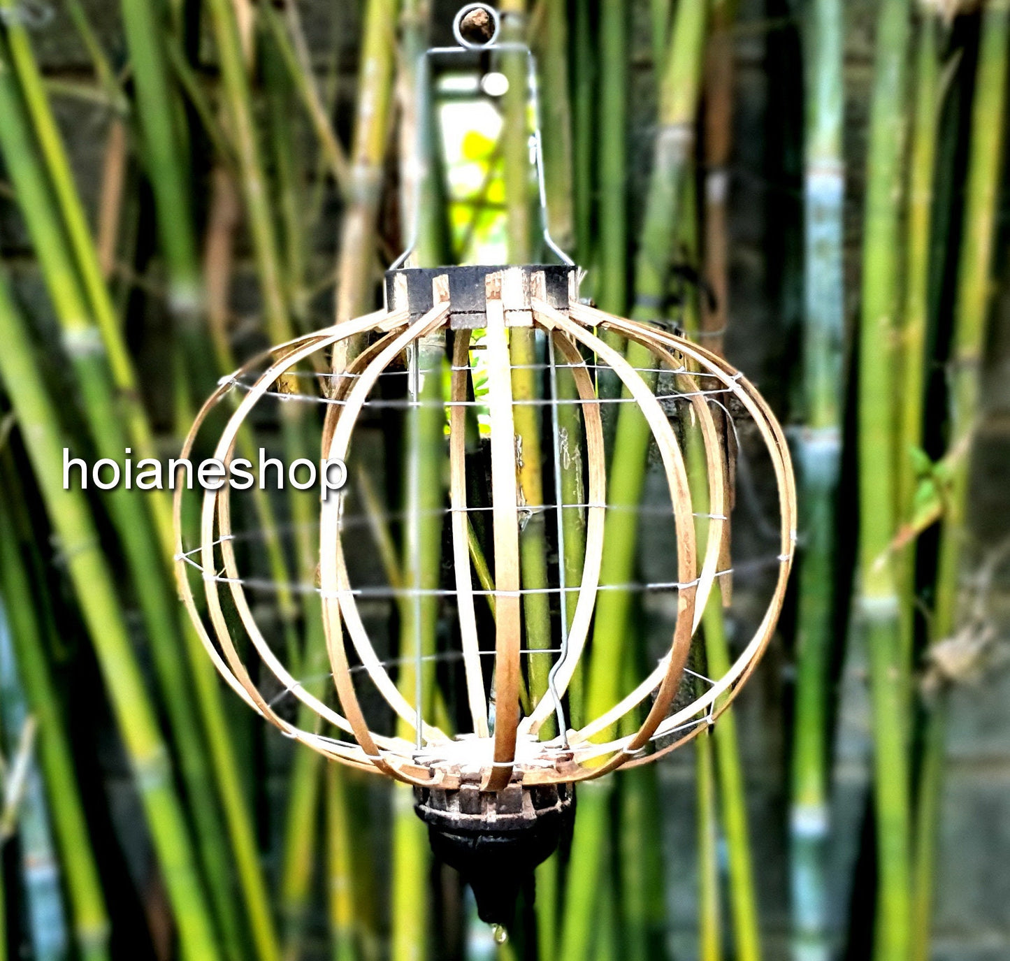 Set 2 pcs of 35cm bamboo frame for Hoi An silk lanterns. Home decorating. Garden decorating