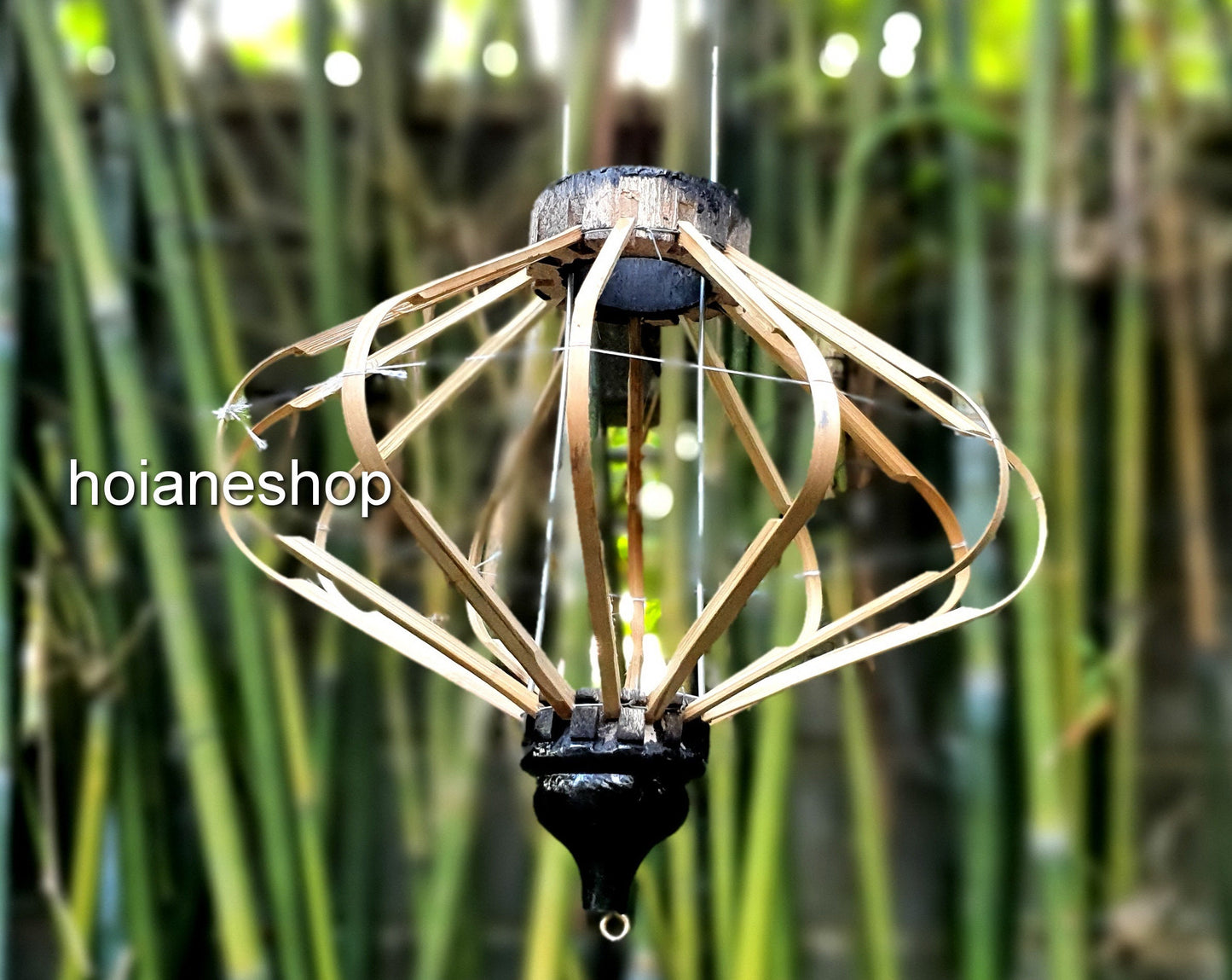 Set 2 pcs of 35cm bamboo frame for Hoi An silk lanterns. Home decorating. Garden decorating