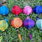 Set of 8 pcs Vietnamese silk lanterns 10cm for wedding gifts, wedding decor, gifts for mom Llanterns for christmas decor Christmas lamps