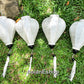 Set 4 pcs of Vietnamese Hoi An bamboo lanterns for Wedding party decoration - Ivory white lanterns for wedding.