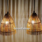 Set of 2 pcs handmade bamboo lamp (10 inches) for ceiling hanging, garden decoration, balcony decoration