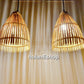 Set of 2 pcs handmade bamboo lamp (10 inches) for ceiling hanging, garden decoration, balcony decoration