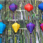 Set 8 pcs Vietnam silk lanterns 35cm for wedding decoration - garden lanterns, ceiling lanterns, ceiling lamp