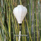 Set 4 pcs of Vietnamese Hoi An bamboo lanterns for Wedding party decoration - Ivory white lanterns for wedding.