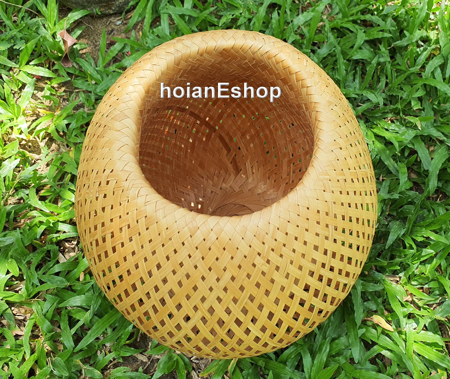 Handmade Round bamboo lamp shade 26cm for Garden decoration, desk decoration, interior decoration