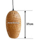 Bamboo Lamp (37cm), Ceiling light, Rattan Lamp for Ceiling hanging Living room, Kitchen Decoration, Bedroom decoration