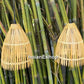 Set of 2 pcs handmade bamboo lamp (10 inches) for ceiling hanging, garden decoration, balcony decoration