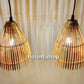 Set of 2 pcs handmade bamboo lamp (10 inches) for ceiling hanging, garden decoration, balcony decoration