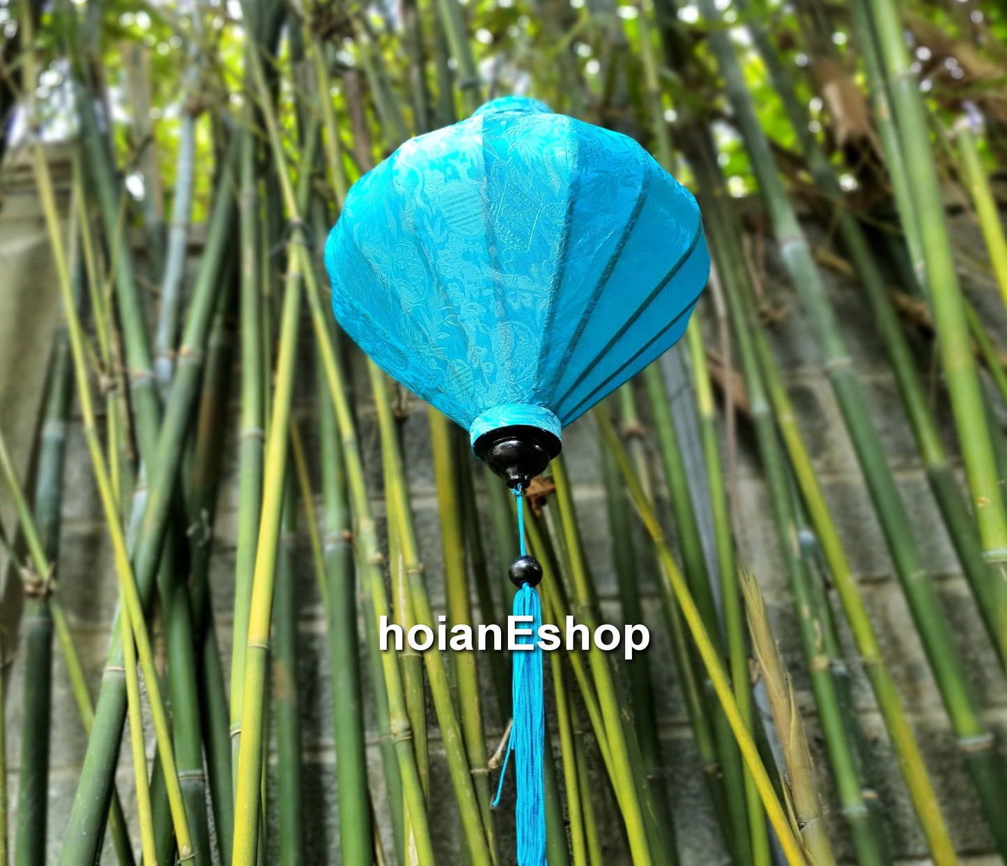 Set 4 pcs of 45cm Vietnam bamboo silk lanterns for balcony decor, garden decor, ceiling light decor, restaurant decor, wedding tent decor