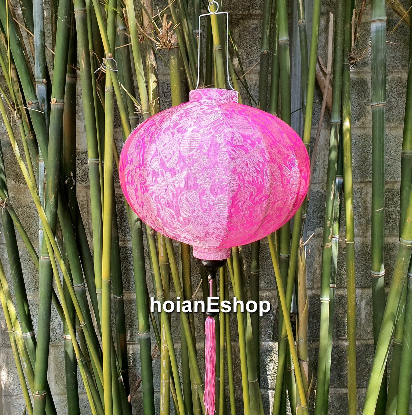 Set 2 pcs 45cm Vietnamese Hoi An silk lanterns Vietnam silk lanterns bamboo silk lanterns Hoi An lantern, vietnamese wedding decor party tea