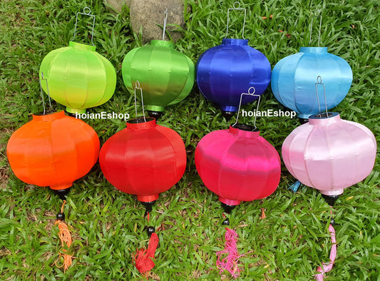 Set 8 pcs of Vietnamese lantern 35cm for garden decor - wedding decor, outdoor hanging