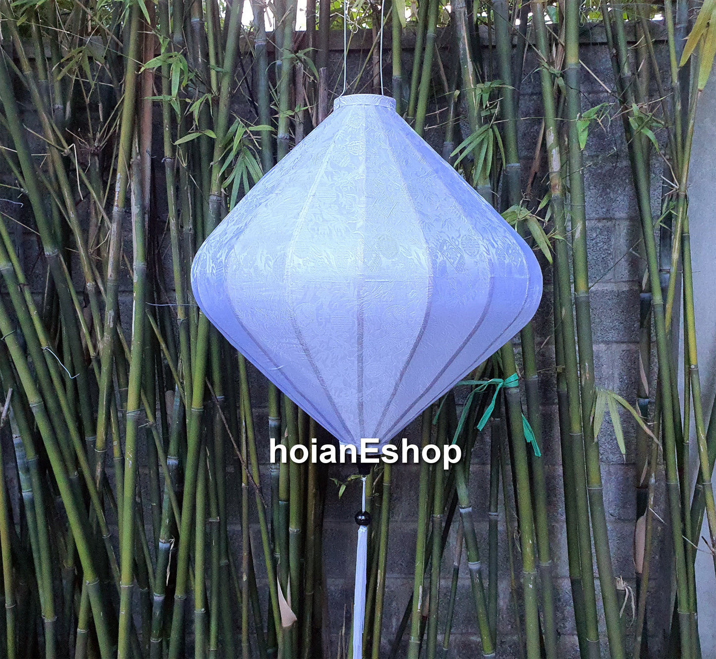 Set 2 pcs Bamboo silk lanterns (90cm) for wedding party decoration, ceiling lamp for living room decoration