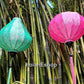 Set 4 pcs of 45cm Vietnam bamboo silk lanterns for balcony decor, garden decor, ceiling light decor, restaurant decor, wedding tent decor