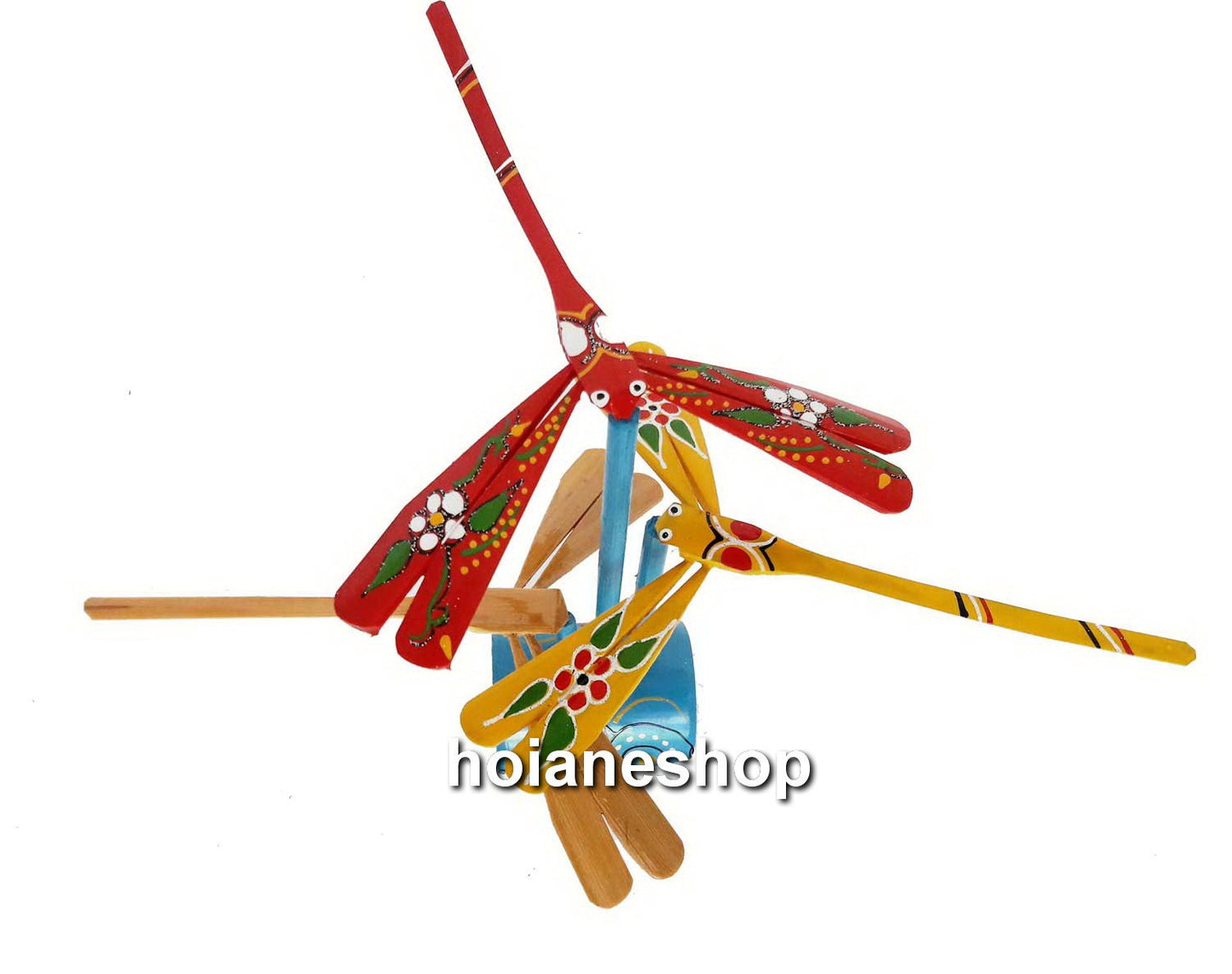 Set 40 pcs Self Balancing Bamboo Dragonfly (20cm) for wedding gifts, birthday gifts, gifts for children