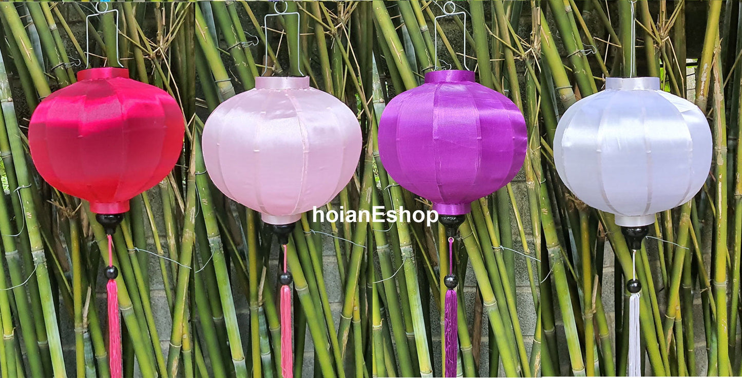 Set 8 pcs of Vietnamese lantern 35cm for garden decor - wedding decor, outdoor hanging