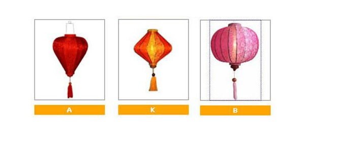 Set 50 Small Silk Lanterns 22cm for decorating the stage - Festival lanterns - Flower Lanterns for Wedding Party decor - Restaurant decor