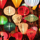 Set of 20 Vietnam silk lanterns (55 cm) for wedding decor Garden lantern Ceiling light decor Wedding lantern - lanterns for Wedding tent