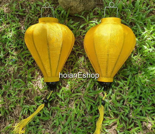 Set 2 pcs hoi an silk lanterns 35cm for party decor wedding - outside party decorations - party decorations birthday - outdoor lighting