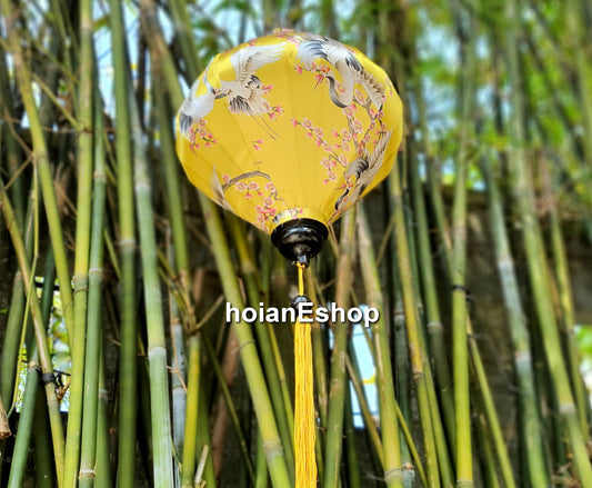 Vietnam bamboo silk lanterns - 3D printed fabric with flowers - Lanterns for wedding - lamp for garden decor - lanterns centerpieces