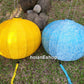 Set of 2 pcs Vietnamese silk lanterns 90cm, huge lanterns for wedding party decoration Big lanterns for events decoration, ceiling lights