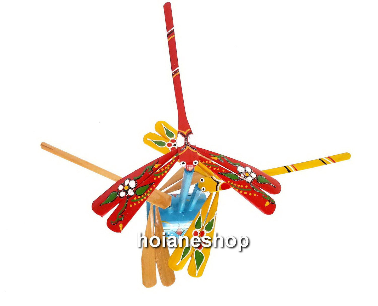 Set 40 pcs Self Balancing Bamboo Dragonfly (20cm) for wedding gifts, birthday gifts, gifts for children