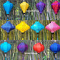 Set 12 Vietnam silk lanterns 35cm - lantern for christmas decor, christmas gift, wedding gift, restaurant decor, lantern for hotel decor