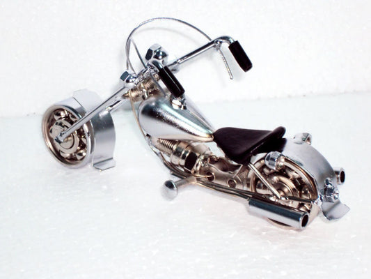 Hand-made metal art model of motorcycle for Christmas gift - Birthday gifts - Gifts for him - Gifts for dad - Gift for boy