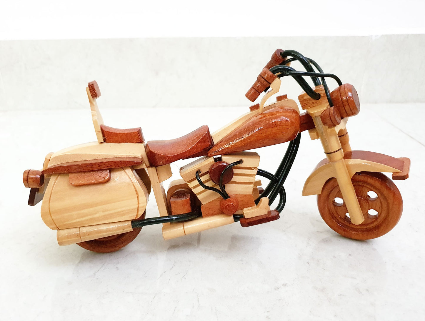 New Hand carved Wood Art Model Motorcycle for Christmas Gift - Birthday gifts - Gifts for him - Gifts for dad - Gift for boy