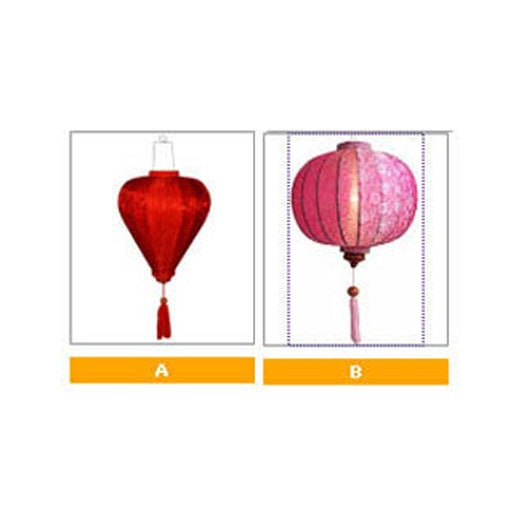 Set 8 pcs of 22cm Vietnam flowers lanterns for wedding decorative - Vietnamese Traditional Silk Lantern - Best Selling For Decoration