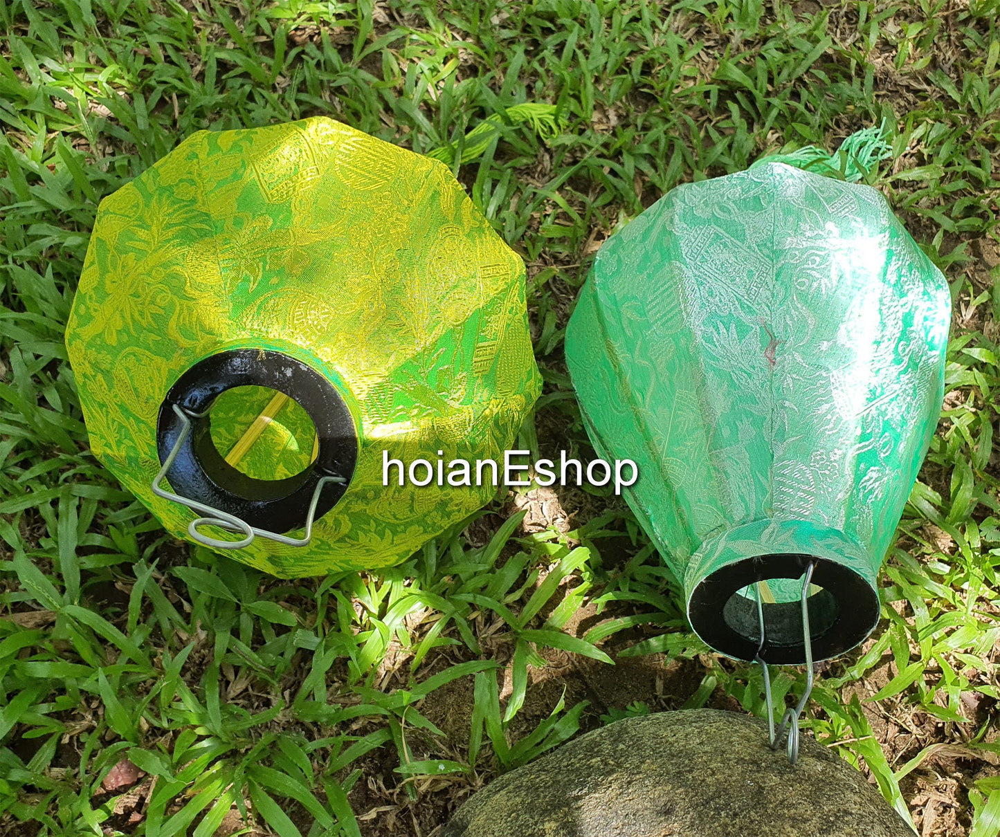 Set 2 pcs garden lanterns 35cm for party decor wedding - outside party decor - outside lanterns - outdoor and gardening decor - lamp decor