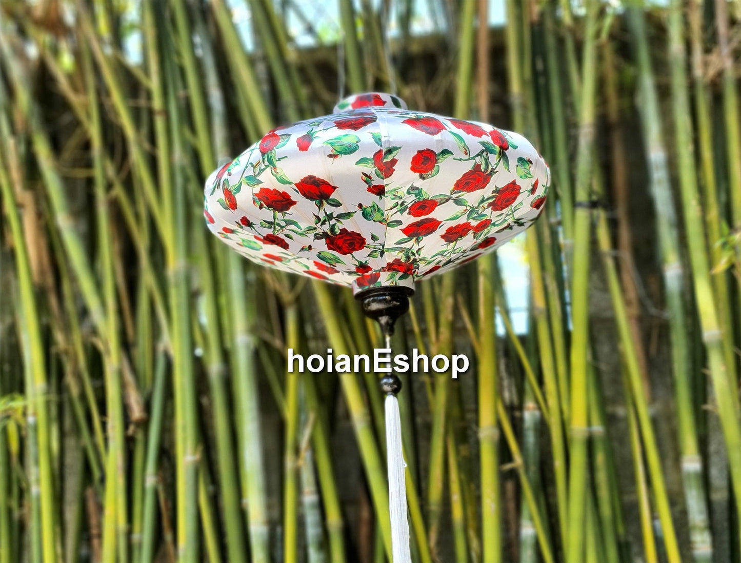 Hoi An silk lanterns - 3D printed fabric with flowers - silk lanterns for outdoor - lanterns for garden decor- spa décor for living room