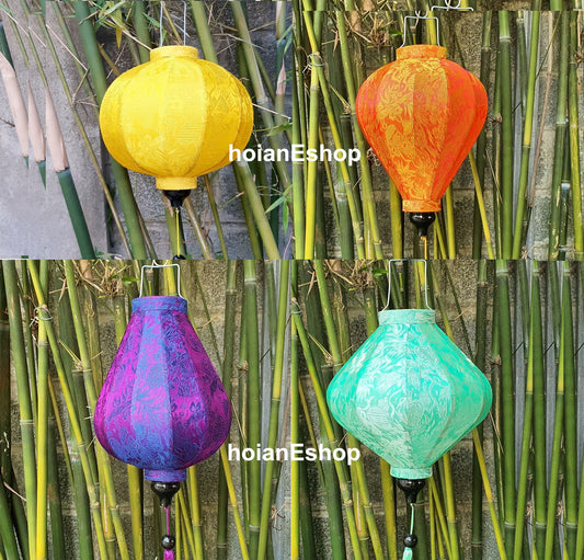 Set of 4 pieces of 35cm lanterns for wedding party- Vietname silk lanterns, Personalization lanterns with shape and colors, lantern for sale