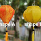 Set of 24 mini silk lanterns (10cm) for New year decor, Vietnamese silk lanterns for garden decor, home decor,wedding gifts,bedroom decor