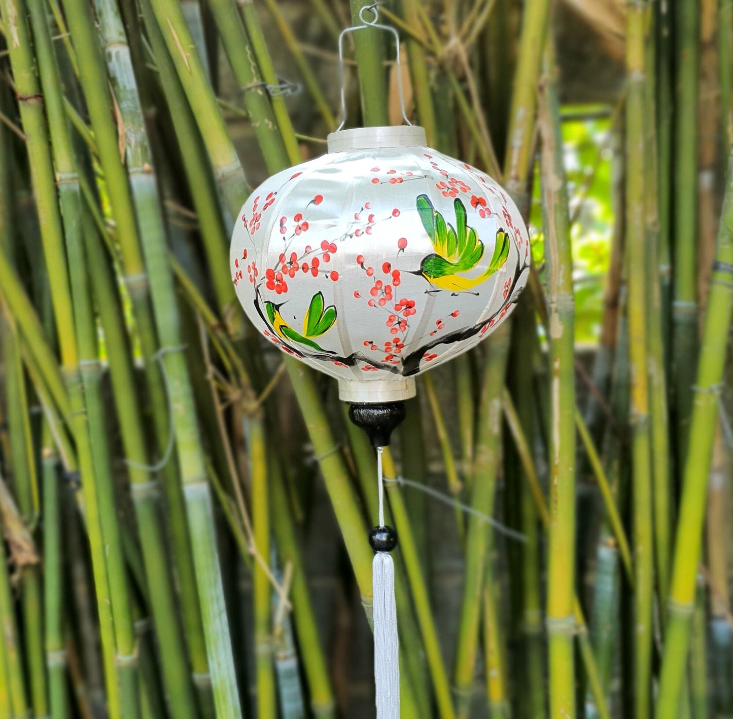 Hoi An bamboo silk lanterns Hand-painted on fabric Wedding decoration Home lamp Garden decoration Hand painting lantern Custom made lanterns