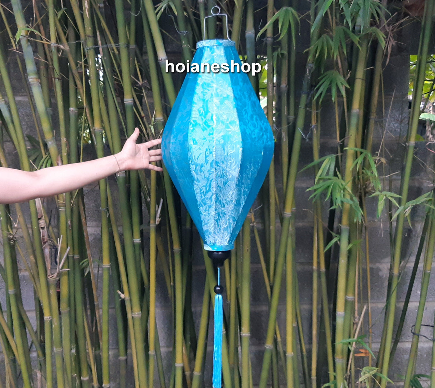 Hoi An bamboo silk lanterns 26'' - huge lanterns for wedding decor -garden decoration -Events decoration -Ceiling light for living room 66cm