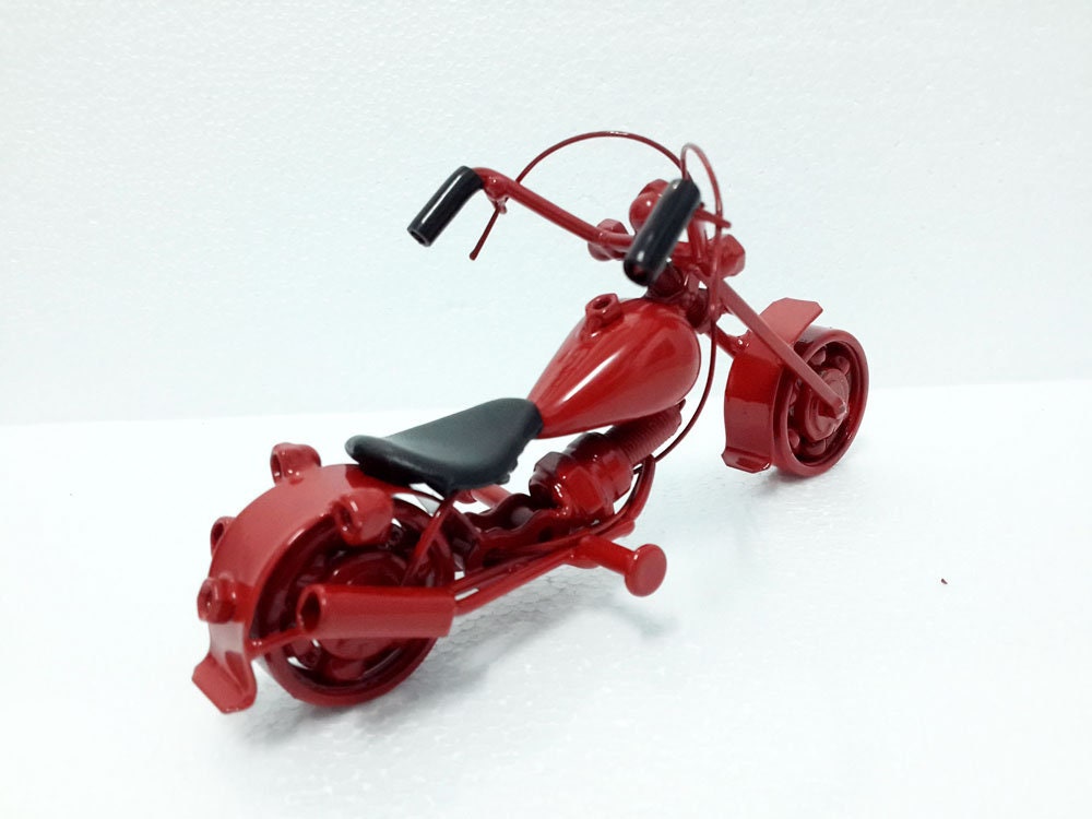 Hand-made metal art model of motorcycle for Christmas gift - Birthday gifts - Gifts for him - Gifts for dad - Gift for boy