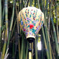 Set 4 pcs of 40cm Vietnam silk lanterns, Cherry blossom fabric Lanterns for wedding decor Garden Cinema Spa decor lanterns for Restaurant