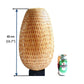 Set 2 pcs of 40cm Bamboo Table Lamp Bedside Lamp 16' For Bedroom Living Room Desk Decoration Interior Decoration