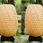 Set 2 pcs of 28cm bamboo bedside lamps with dimmer for bedroom, table lamps, floor lamps for living room, bamboo lampshade for home decor