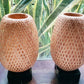 Set of 2 pcs handmade bamboo lamp shade 26cm for bedroom decor, living room decor, bamboo bedside lamps for bedroom