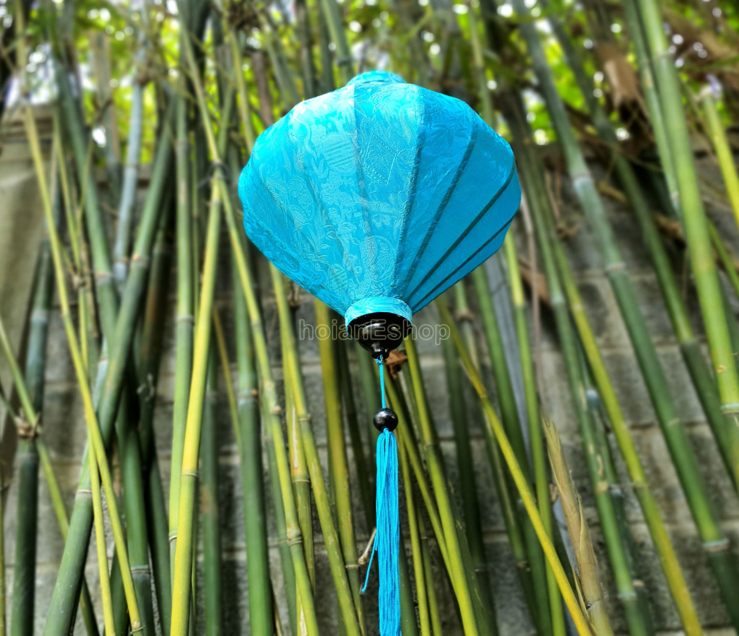 Vietnam bamboo silk lanterns 45cm (2pcs) Wedding decoration. Home lamp. Garden decoration. Hoi An lantern