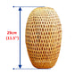 Handmade bamboo lampshade (30cm) for Garden decoration, lampshade for desk decoration, bedroom Living room, Kitchen decoration
