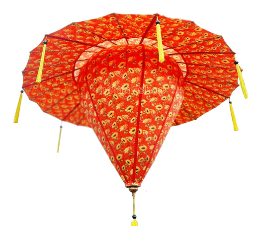 Vietnam Big Umbrella Silk Lantern 120cm For Outdoor Festival Decorative Wedding Tents Decoration Events Decorative Garden Decorative