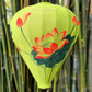 26'' Vietnamese Green Silk Lanterns Hand painted Lanterns With Lotus Flower And Dragonfly Custom Made Bamboo Lanterns 66cm