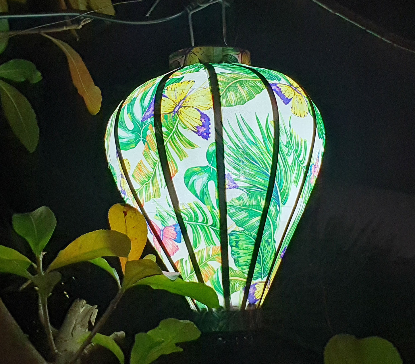 Vietnam bamboo silk lanterns 35cm - Make to order - Wedding Decorations - Garden Decorations - Party decorations - Hoi An silk lantern