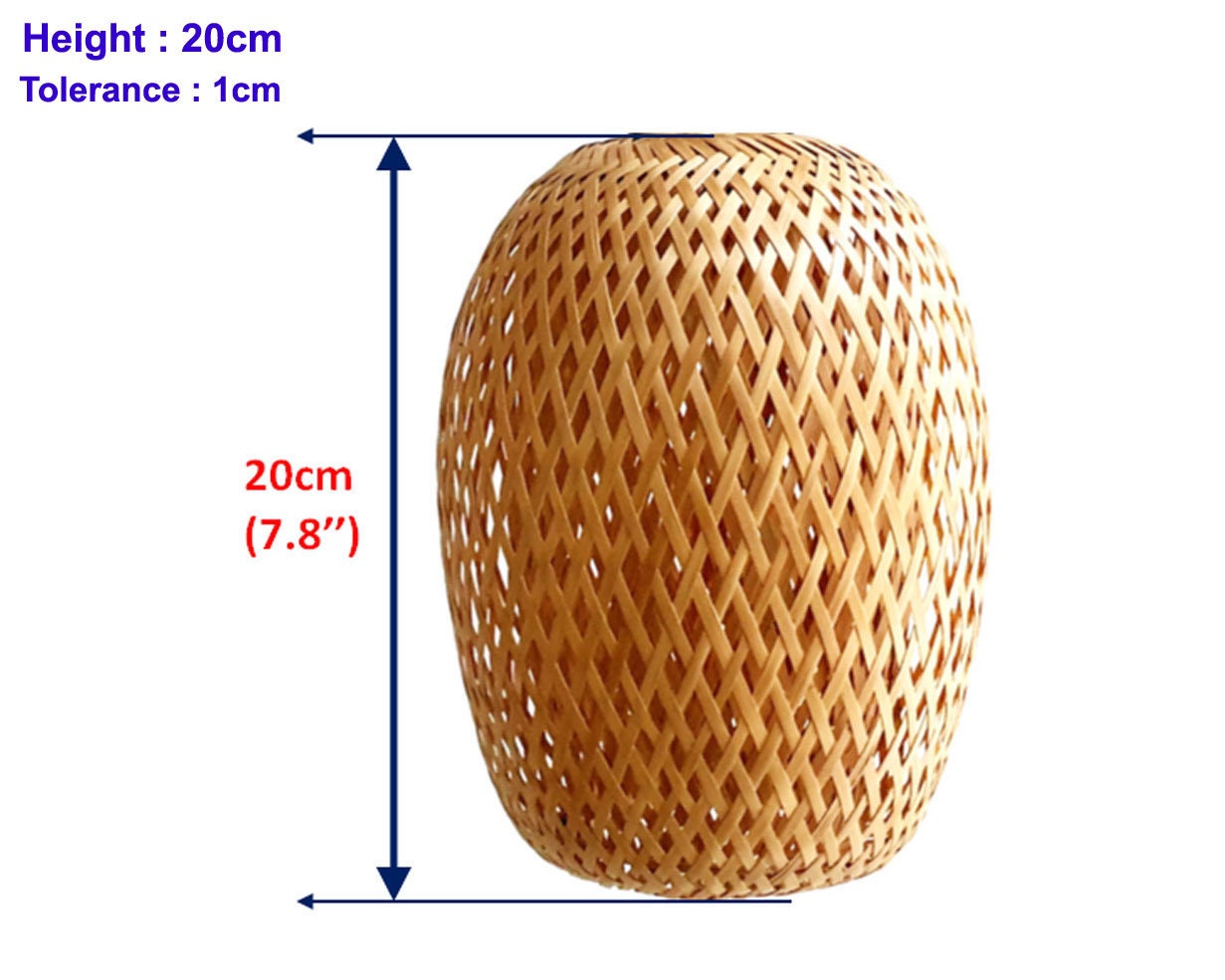 2 pcs Bamboo Lamp shade 20cm for Garden decoration home decoration interior decoration