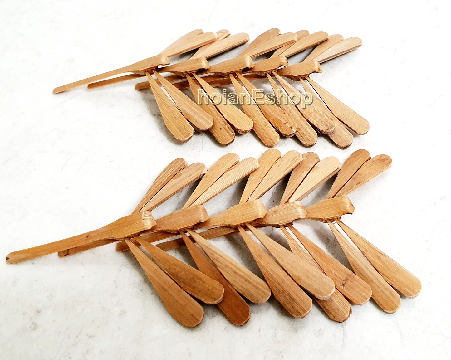 Set 50 pcs Unpainted Self Balancing Natural Bamboo Dragonfly for Decorations 7 cm - Gifts for Wedding Decor, wedding gifts, gifts for baby