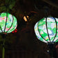 Set of 2 pcs of Bamboo silk lanterns-35cm-Beautiful flowers lanterns-Garden lantern-Ceiling lantern-Wedding lantern-Wedding ideas